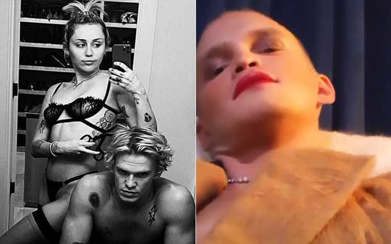 Miley Cyrus Gives Beau Cody Simpson A Fab Makeover; The Aussie Singer Rocks Red Bold Lips To ‘End Toxic Masculinity’