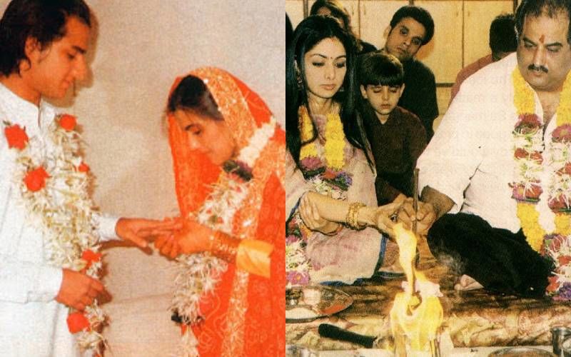 Sridevi-Boney Kapoor, Saif Ali Khan-Amrita Singh: Secret Weddings Of Bollywood Stars That Shocked All