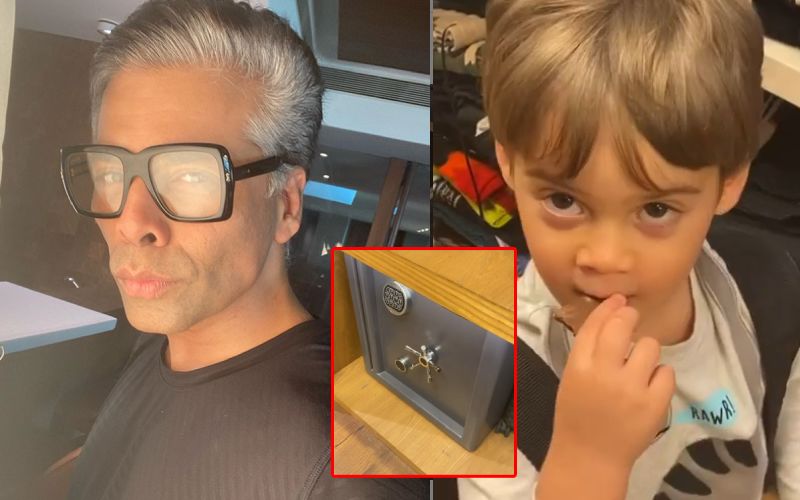 Karan Johar Gives A Glimpse Of His Tjori Parked In His Closet; Son Yash Thinks It's A Washing Machine - WATCH