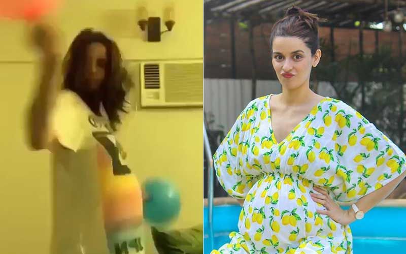 A Heavily Pregnant Ekta Kaul Shares A Cutesy Video Dancing With Pink And Blue Balloons As She Waits For Her Due Date-WATCH