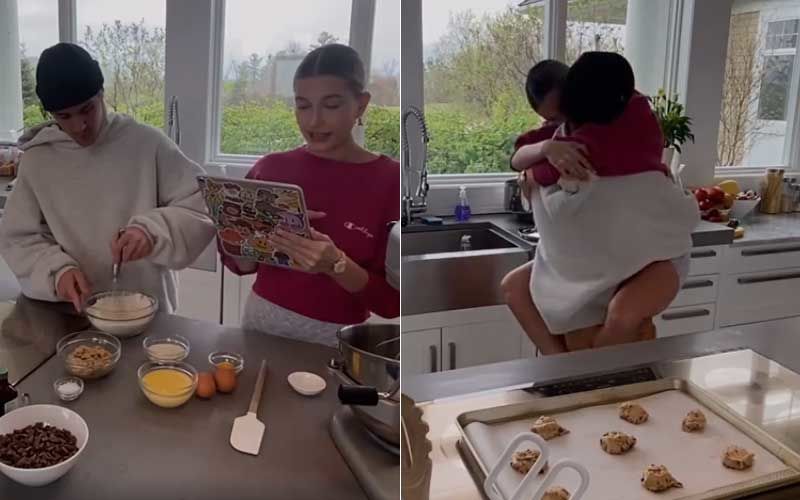 Justin Bieber Accompanies Wifey Hailey Bieber In The Kitchen; The Couple Bakes Some Mouth-Watering Gluten-Free Cookies-WATCH