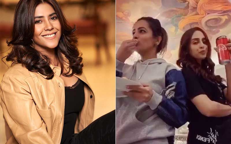 Krystle D'Souza And Anita Hassanandani's Girls Night Is All About Pizza And Soda; Ekta Kapoor Is Loving Their #FlipTheSwitch Challenge