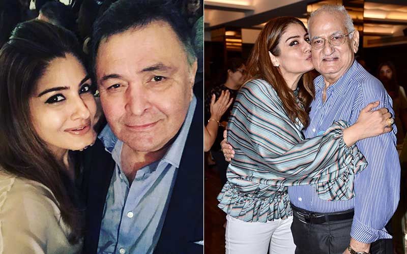 Raveena Tandon Misses Her Dearest Chintu Uncle; Shares A Throwback Video Of Rishi Kapoor Wishing Her Dad On His Birthday-WATCH