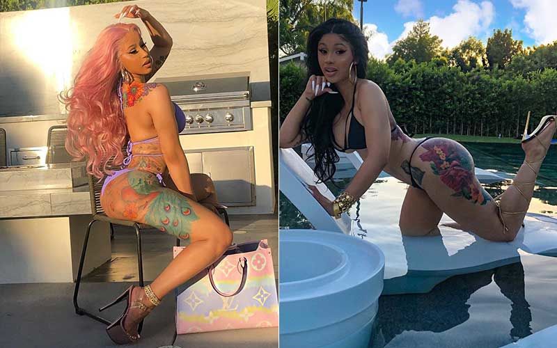 Cardi B Flaunts Her Latest Addition To Her Colourful And Sexy AF Back Tattoo; Shares Video As She Gets Painful Inking Updated-WATCH
