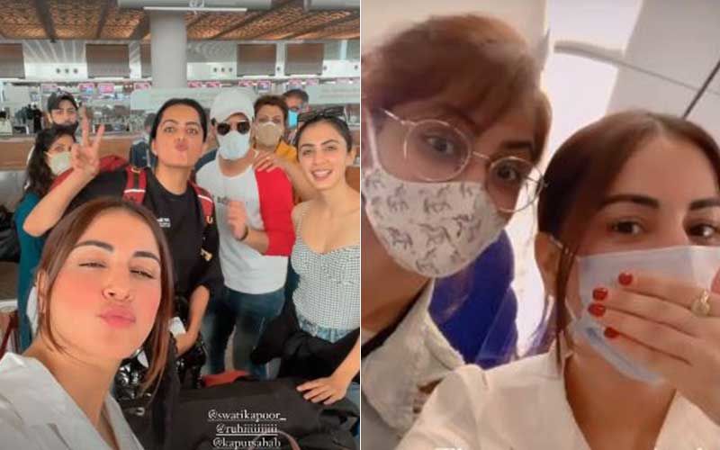 Shraddha Arya Shares Airport Pics As Team Kundali Bhagya Jets Off To Goa Amid New Restrictions In Maharashtra; Actress Hints At Crossover Episode With Kumkum Bhagya