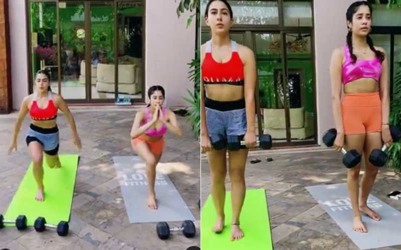Sara Ali Khan And Janhvi Kapoor Perform Rigorous Work-Out Together; Khan Says ‘That’s How You’ll Get The Golden Glow’ – WATCH Video