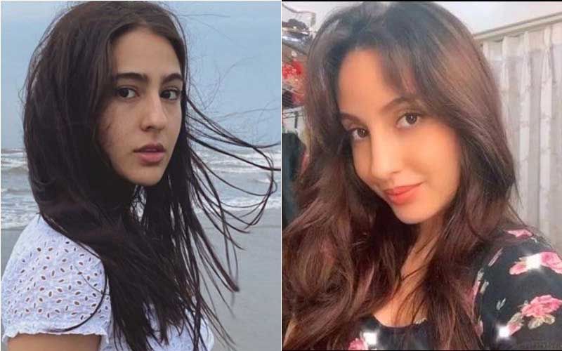 Celeb Airport Spotting: Sara Ali Khan Clicked With Mom Amrita Singh, Brother Ibrahim Ali Khan; Nora Fatehi Meets A Fan Who Got Her Face Tattooed On His Hand - WATCH
