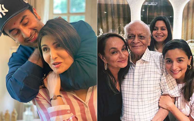 Ranbir Kapoor Photo Bombs Sister Riddhima Kapoor Sahni’s Pic Selfie With Alia Bhatt’s Grand Father; Actor’s Peek-A-Boo Is Adorbs