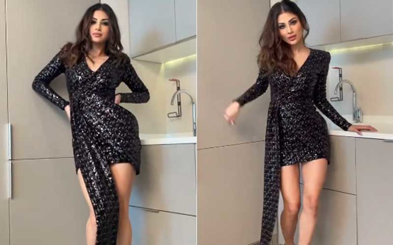 Mouni Roy Dresses Up To Impress In A Rs 27k Shimmery LBD; Looks Smoking Hot As She Grooves To The Beats Of Song ‘Jalebi Baby’-WATCH Video
