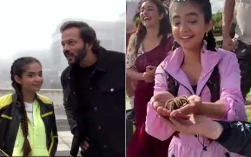 Khatron Ke Khiladi 11 Promo: Rohit Shetty Asks Anushka Sen ‘Main Bakra Hoon?’; Actress Recreates An Iconic Devdas Song With A Giant Spider In Her Hand-WATCH