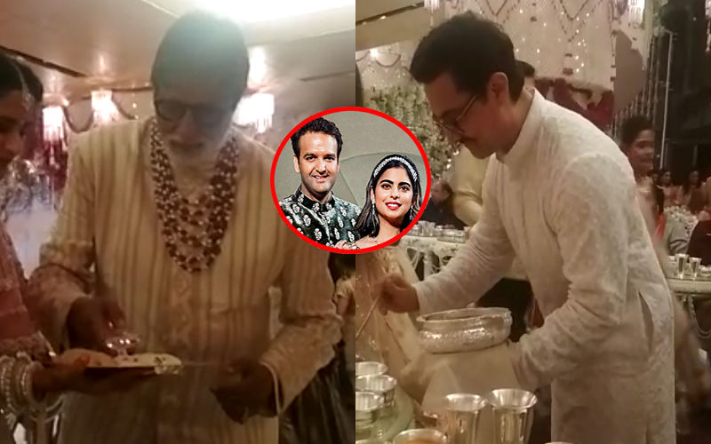 Amitabh Bachchan And Aamir Khan Serve Food To Guests At Isha Ambani’s Wedding. What A Lovely Gesture! Watch Videos