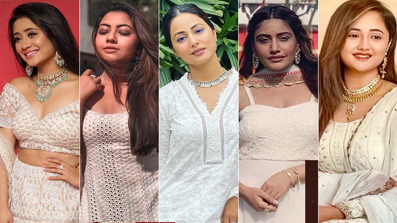 Holi 2020: Pristine White Looks Inspired By Shivangi Joshi, Reem Shaikh, Hina Khan, Surbhi Chandna, Rashami Desai