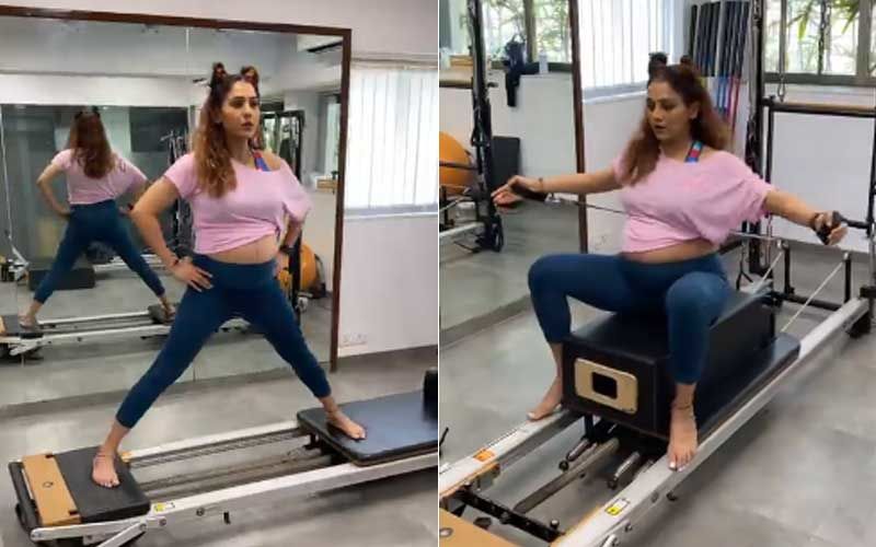Heavily Preggers Neeti Mohan Performs Pilates Like A Pro; Singer Reveals She Is ‘Mommy To Be In Full Form’