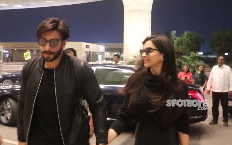 Deepika Padukone-Ranveer Singh Take Off For Their Honeymoon – View Pics