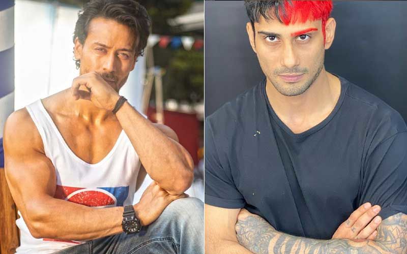 Tiger Shroff Pens A Heartwarming Wish For Prateik Babbar Who Is Seen Sporting Half Black Half Red Hair And Eyebrows