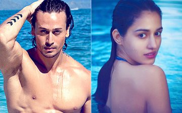 Lovebirds Tiger Shroff & Disha Patani Jump Into A Swimming Pool!