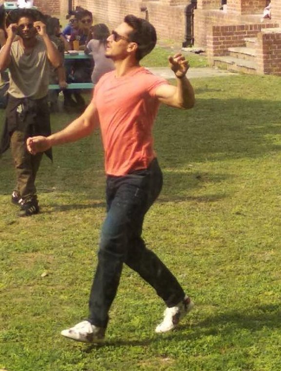 tiger shroff shoots for a song sequence in dehradun tiger shroff shoots for a song sequence in dehradun