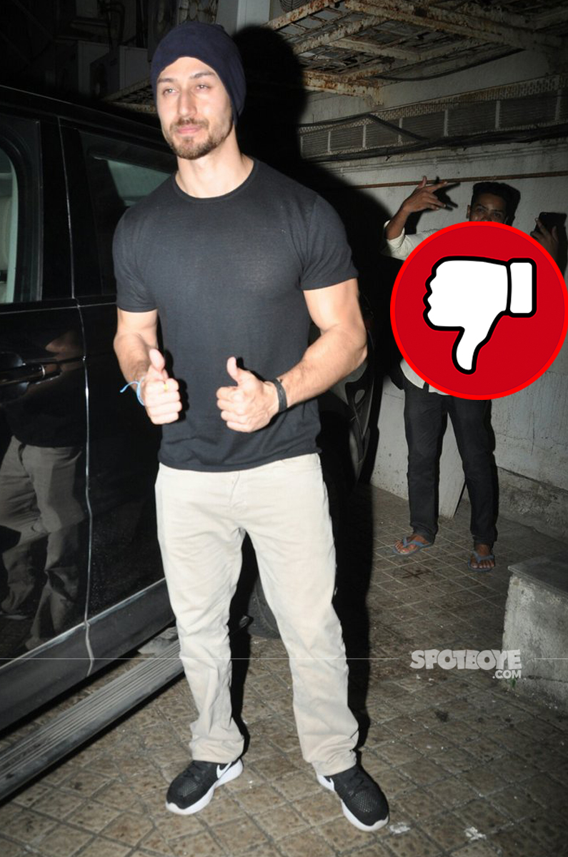 tiger shroff snapped at pvr cinemas