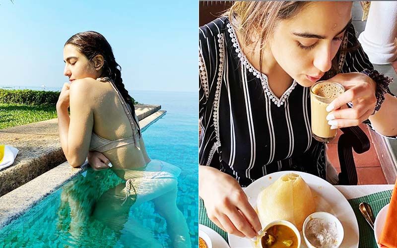 Sara Ali Khan Slips Into A Bikini As She Enjoys Her Beach Vacation Gorging On Dosa And Chutney Of All Things