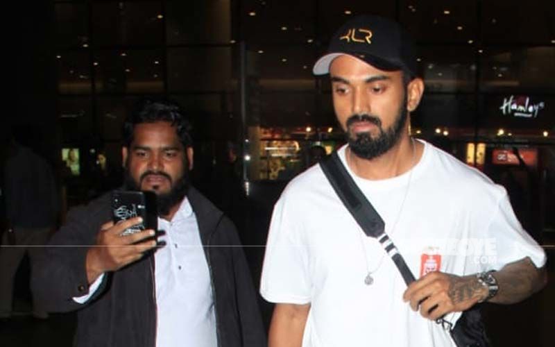 Cricketer KL Rahul Goes All Red And White For His Recent Airport Look - PICS