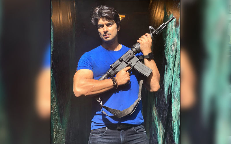 Here's A Glimpse Of Your Favorite Actor Gashmeer Mahajani In Action With A Rifle Flaunting His Biceps
