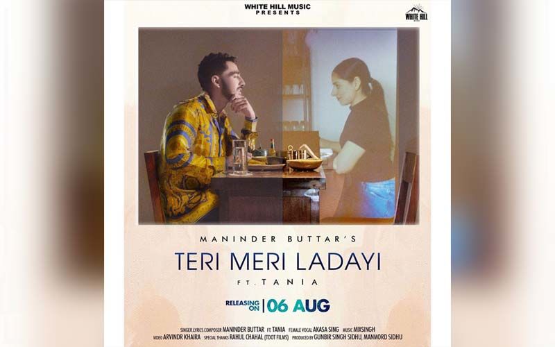 Maninder Buttar Unveils Poster Of His Next Song 'Tere Mere Ladayi'