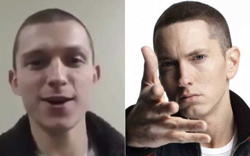 Spider-Man Tom Holland Shaves Off All His Hair; His Uncanny Resemblance To  Eminem Has Totally