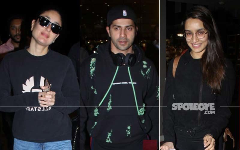 Black Is Back: Varun Dhawan, Kareena Kapoor Khan, Shraddha Kapoor Spotted Wearing The Same Colour At The Airport
