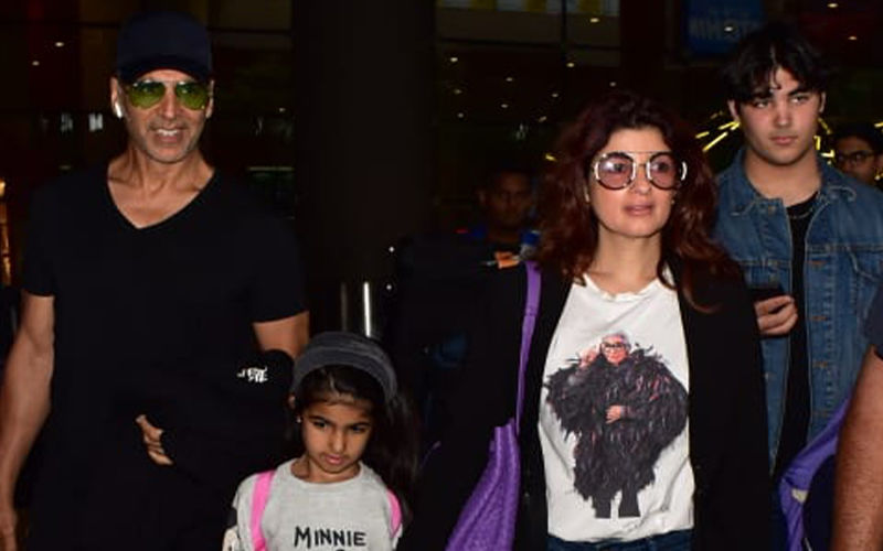 Akshay Kumar, Twinkle Khanna And Their Kids, Nitara And Aarav, Return To Mumbai From London