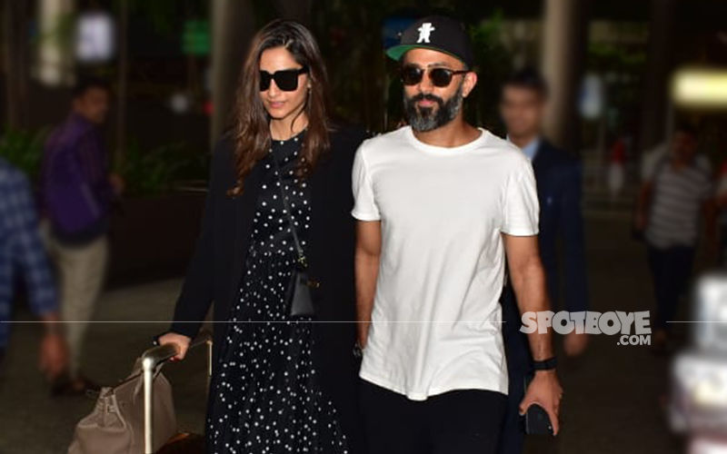 Sonam Kapoor And Anand Ahuja Walk Out Of The Mumbai Airport Holding Hands And It Is Just Too Adorable!