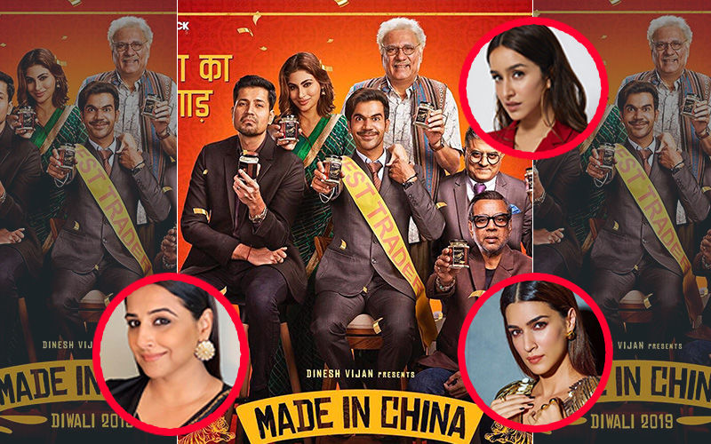 Rajkummar Rao’s Leading Ladies Kriti Sanon, Vidya Balan, Shraddha Kapoor Are All Talk For Made In China Trailer