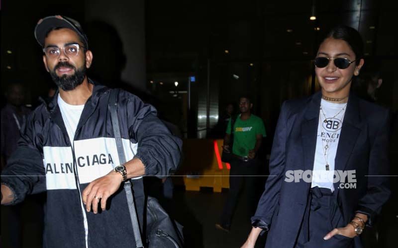 Virat Kohli And Anushka Sharma Look All Happy And Cheerful As They Return To Mumbai After The West Indies Tour