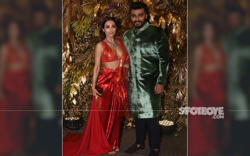 Armaan Jain’s Reception Party: Malaika Arora Looks RED HOT As Arjun Kapoor's Arm Candy, Couple Makes Cams Go Wild