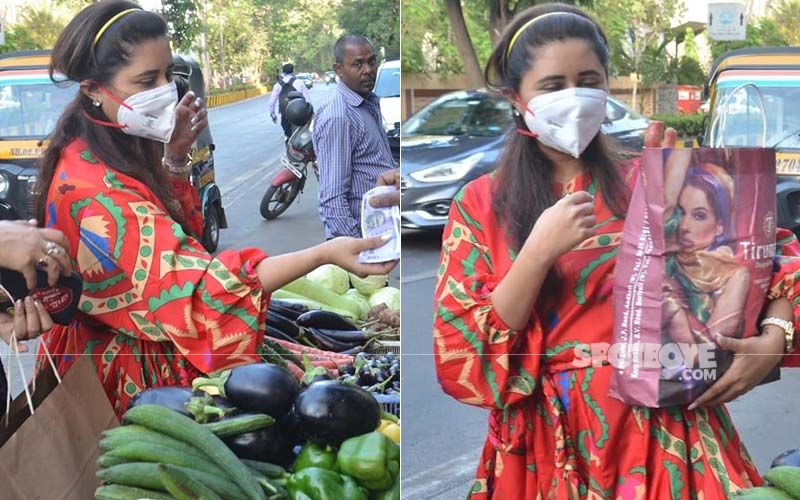 Coronavirus Outbreak: Ahead Of Janta Curfew A Masked Rashami Desai Goes Street Shopping To Stock-Up Vegetables; We Can’t Help But Relate
