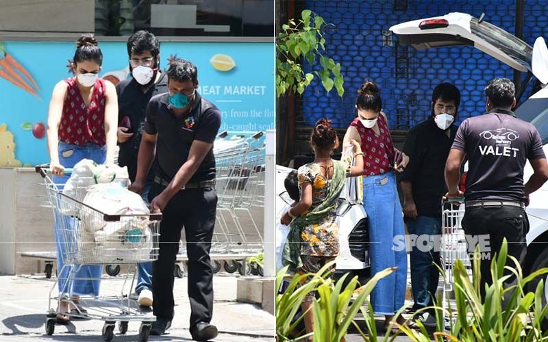 Coronavirus Lockdown: A Masked-Up Rakul Preet Singh Carries Trolley Full Of Essentials Outside A Food Mall