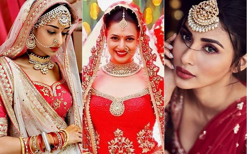 Bridal Looks Of Erica Fernandez, Divyanka Tripathi, Shivangi Joshi, Drashti Dhami And Mouni Roy; Who Looked The Prettiest?