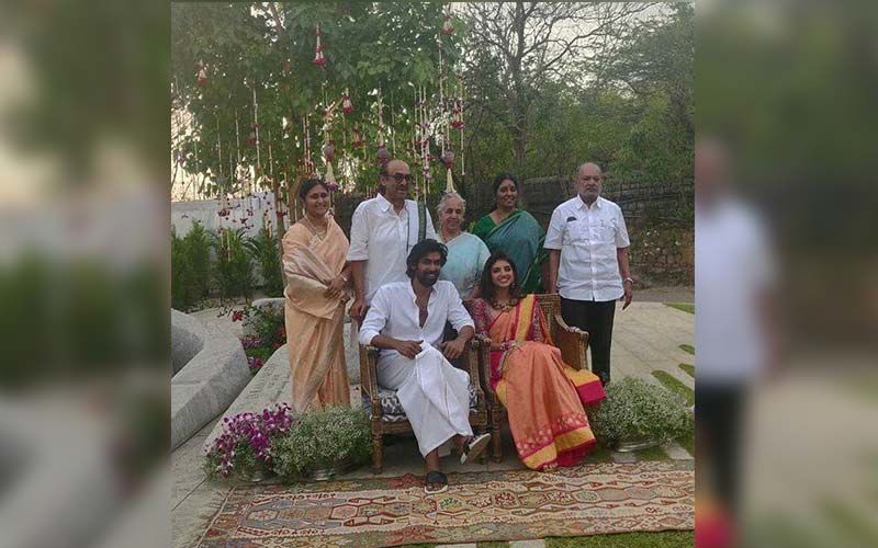 INSIDE PICTURES-Rana Daggubati And Miheeka Bajaj Roka Ceremony: Love Soaked Snaps Of The Couple And Family From Their Function
