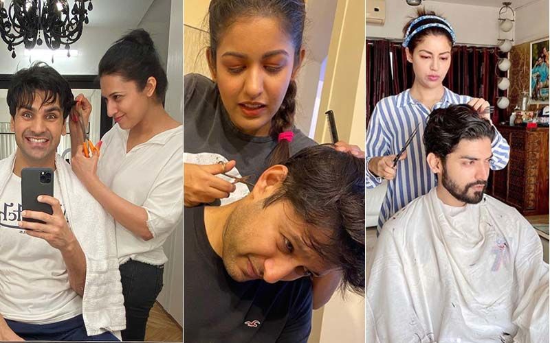 When Divyanka Tripathi, Ishita Dutta And Debina Bonnerjee Turned Hairstylists For Their Husbands During Lockdown