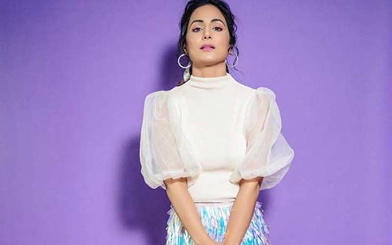 Can't Get Enough Of Hina Khan's OOTN Look; Lady Channels Sparkly Skirt And Turtle Neck Top With Sass