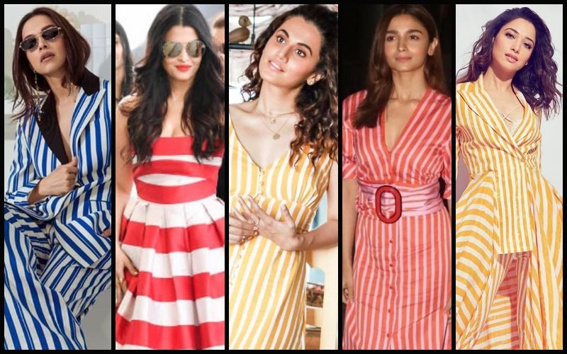 Deepika Padukone, Aishwarya Rai Bachchan, Taapsee Pannu, Alia Bhatt, Tamannaah Bhatia Hotly Revive Candy Stripes