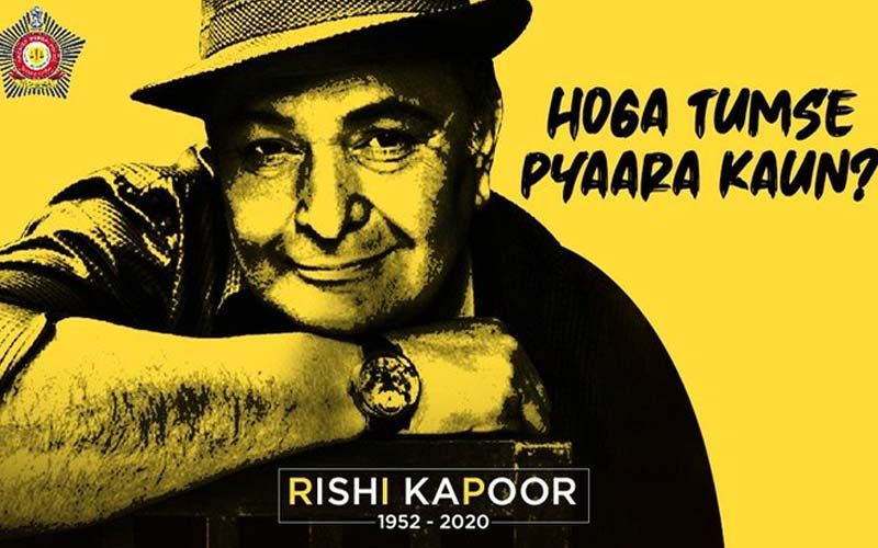 Rishi Kapoor Death: Mumbai Police Pays Heartfelt Tribute To The Veteran Actor: 'You Shall Forever Remain ‘Not Out’ In Our Hearts'