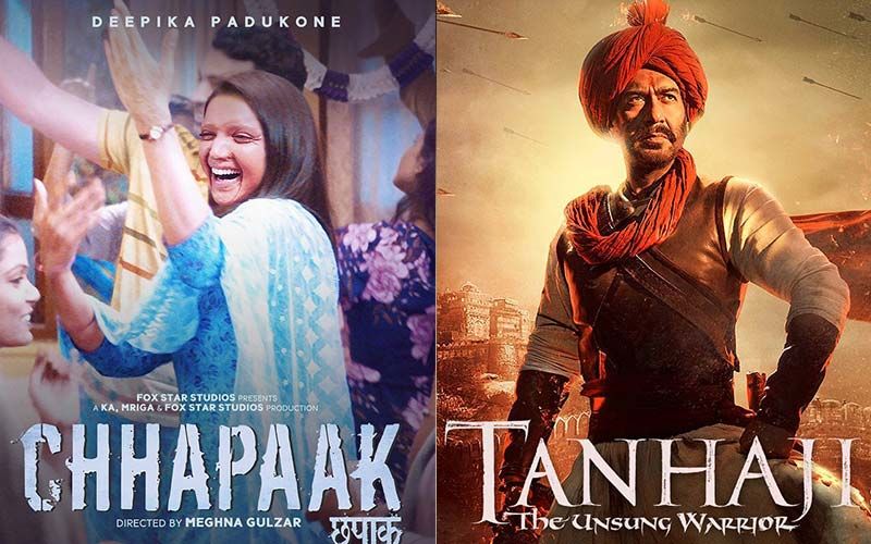 Tanhaji, Chhapaak Box-Office Collections Day 2: Ajay Devgn Starrer Continues Its Strong Run While Deepika Padukone’s Film Moves At Snail’s Pace