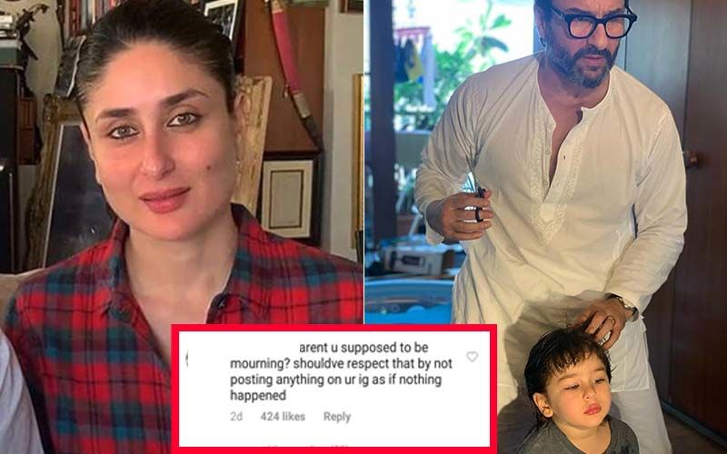 Trolls Attack Kareena Kapoor Khan For Posting Saif Ali Khan-Taimur’s Haircut Pic Days After Rishi Kapoor’s Demise; Grief Shaming Needs To STOP Now