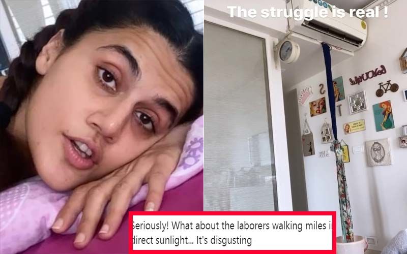 Taapsee Pannu Slammed For ‘The Struggle Is Real’ Post After Her AC Stops Working; Netizens Fume ‘She Isn’t Aware Of Migrant Workers, Turn On The TV’