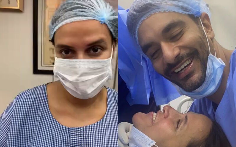 Angad Bedi Shares A Throwback Video Of Wife Neha Dhupia Breaking Into tears Before Entering The Operation Theatre For Delivery-WATCH