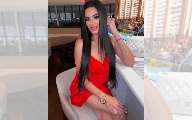Sanjay Dutt's Daughter Trishala Stuns In A Bright Orange Mini Dress With Plunging Neckline; Fans Left Drooling At Her Tantalizing Avatar- Check It Out