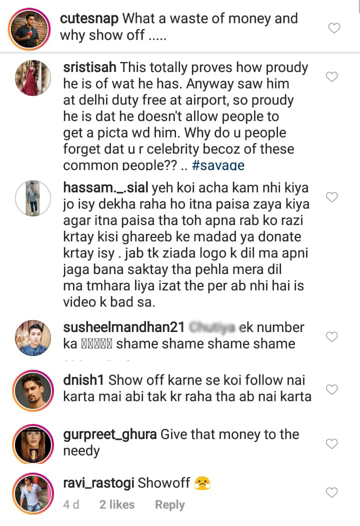 troll comments on mika singh instagram post