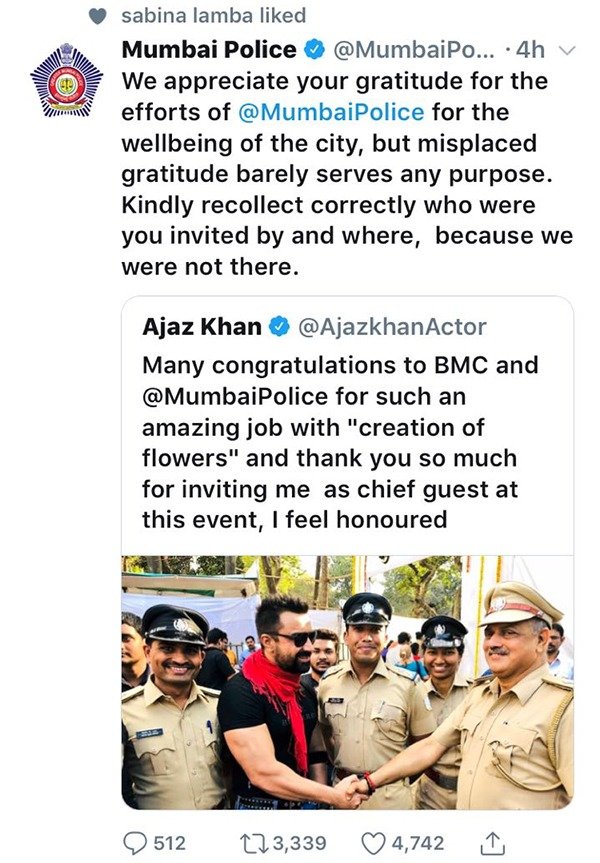 tweet by mumbai police