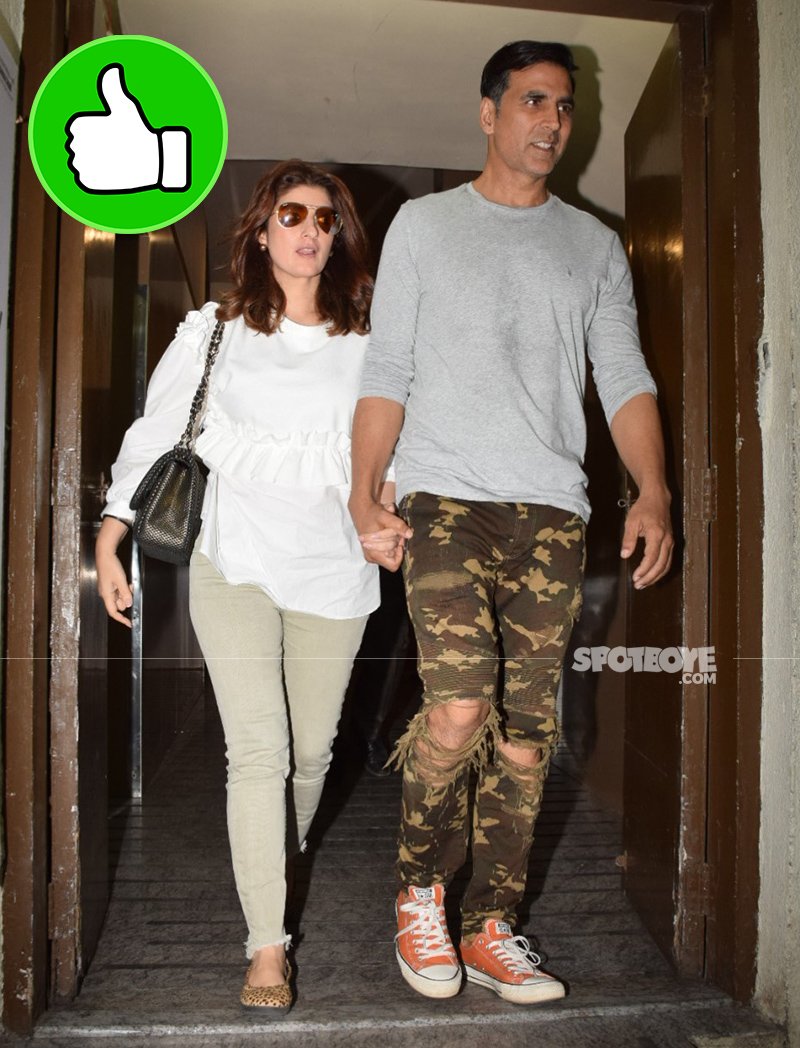 twinkle khanna and akshay kumar spotted post a movie