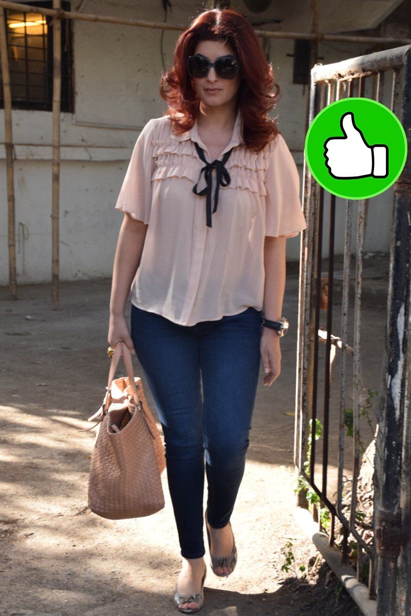 twinkle khanna snapped post salon session